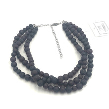 Load image into Gallery viewer, Black Frosted Morgan Necklace