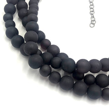 Load image into Gallery viewer, Black Frosted Morgan Necklace