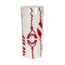 Load image into Gallery viewer, Buoy &amp; Lifesaver Column Vase in 5 Colors