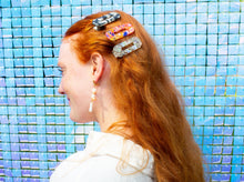 Load image into Gallery viewer, Star Pearl Charm Earrings