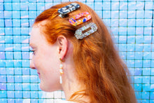 Load image into Gallery viewer, Star Pearl Charm Earrings