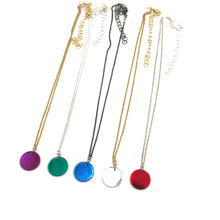 Load image into Gallery viewer, Mirror Small Disc Necklace *DOORBUSTER!*