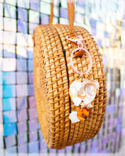 Load image into Gallery viewer, Pastel Shell Beaded Bag Charm