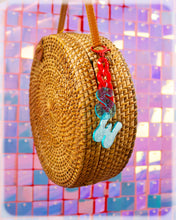 Load image into Gallery viewer, Customized Initials Bag Charm Chain - Red