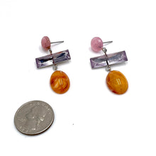 Load image into Gallery viewer, Ginger &amp; Lavender Trinket Earrings