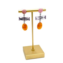 Load image into Gallery viewer, Ginger &amp; Lavender Trinket Earrings