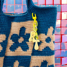 Load image into Gallery viewer, Customized Initials Bag Charm Chain - Yellow