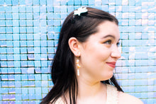 Load image into Gallery viewer, Star Pearl Charm Earrings