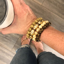 Load image into Gallery viewer, Shaded Bronze Stack and Stretch Bracelets Set