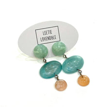 Load image into Gallery viewer, Marbled and Swirled Pastel Trinket Earrings