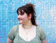 Load image into Gallery viewer, Butterfly Pearl Layered Earrings