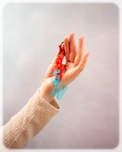 Load image into Gallery viewer, Customized Initials Bag Charm Chain - Red