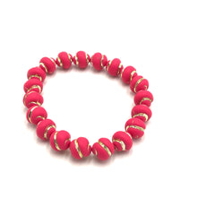 Load image into Gallery viewer, Gilded Gold on Velvet Stretch Bracelet