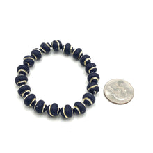 Load image into Gallery viewer, Gilded Gold on Velvet Stretch Bracelet