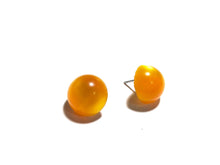 Load image into Gallery viewer, Marigold Moonglow Retro Button Stud Earrings