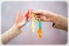 Load image into Gallery viewer, Customized Initials Bag Charm Chain - Yellow