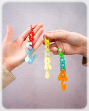 Load image into Gallery viewer, Customized Initials Bag Charm Chain - Teal/Green