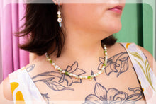 Load image into Gallery viewer, Starry Ocean - Green Beaded Necklace