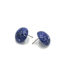 Load image into Gallery viewer, Periwinkle Speckled Mosaic Retro Button Stud Earrings