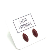 Load image into Gallery viewer, Chocolate Marquis Small Stud Earrings