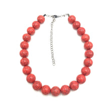 Load image into Gallery viewer, Salmon Crackle Marco Necklace