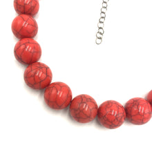 Load image into Gallery viewer, Salmon Crackle Marco Necklace