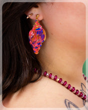 Load image into Gallery viewer, Painted Conch Shell Earrings