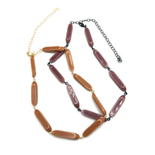 Load image into Gallery viewer, Sliced Bamboo Amelia Necklace