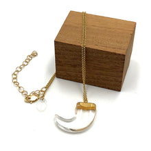 Load image into Gallery viewer, Clear &amp; Gold Fierce Necklace