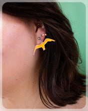 Load image into Gallery viewer, Shimmering Seagull Earrings