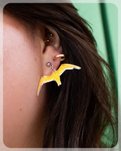 Load image into Gallery viewer, Shimmering Seagull Earrings