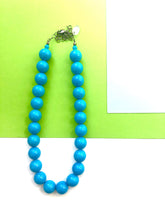 Load image into Gallery viewer, Deep Turquoise Lucite Marco Necklace