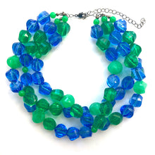 Load image into Gallery viewer, Sparkling Waters Faceted Lucite Morgan Necklace