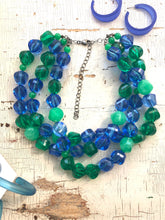 Load image into Gallery viewer, Sparkling Waters Faceted Lucite Morgan Necklace