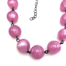 Load image into Gallery viewer, Dusty Rose Aura Glow Amelia Necklace