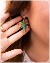 Load image into Gallery viewer, Glass Dragonfly Earrings