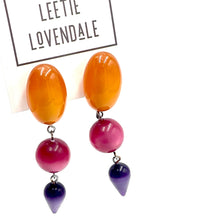 Load image into Gallery viewer, Topaz Gem Moonglow Statement Earrings