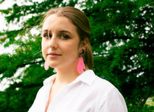 Load image into Gallery viewer, Glow-In-The-Dark Lazy Bones Earrings