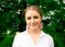 Load image into Gallery viewer, Glow-In-The-Dark Lazy Bones Earrings