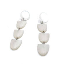 Load image into Gallery viewer, White Arrow Moonglow Earrings *