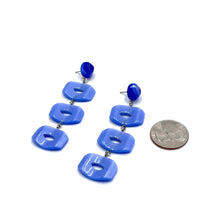 Load image into Gallery viewer, Periwinkle Moonglow Mod Window Statement Earrings *