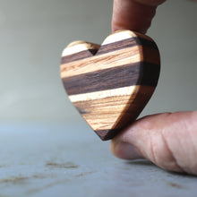 Load image into Gallery viewer, Striped Wooden Hearts