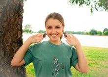 Load image into Gallery viewer, "Laughing 'til I'm Coffin" Earrings