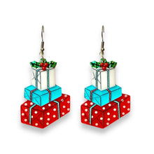 Load image into Gallery viewer, Christmas Happy Mail Earrings by 50's Vintage Dame x Lipstick &amp; Chrome