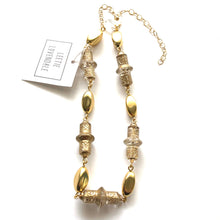 Load image into Gallery viewer, Gilded Gold &amp; Floral Beaded Amelia Necklace