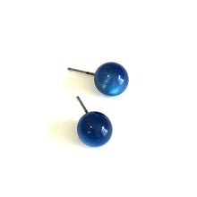 Load image into Gallery viewer, Capri Blue Moonglow Lucite Ball Stud Earrings