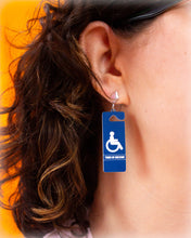Load image into Gallery viewer, Tired of Ableism - Handicap Placard Earrings