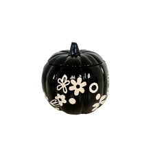 Load image into Gallery viewer, Crazy Daisy Pumpkin Jars in Black