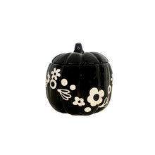 Load image into Gallery viewer, Crazy Daisy Pumpkin Jars in Black