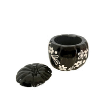Load image into Gallery viewer, Crazy Daisy Pumpkin Jars in Black
